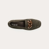 MOCASSINS REQINS HORACE CUIR VELOURS KAKI